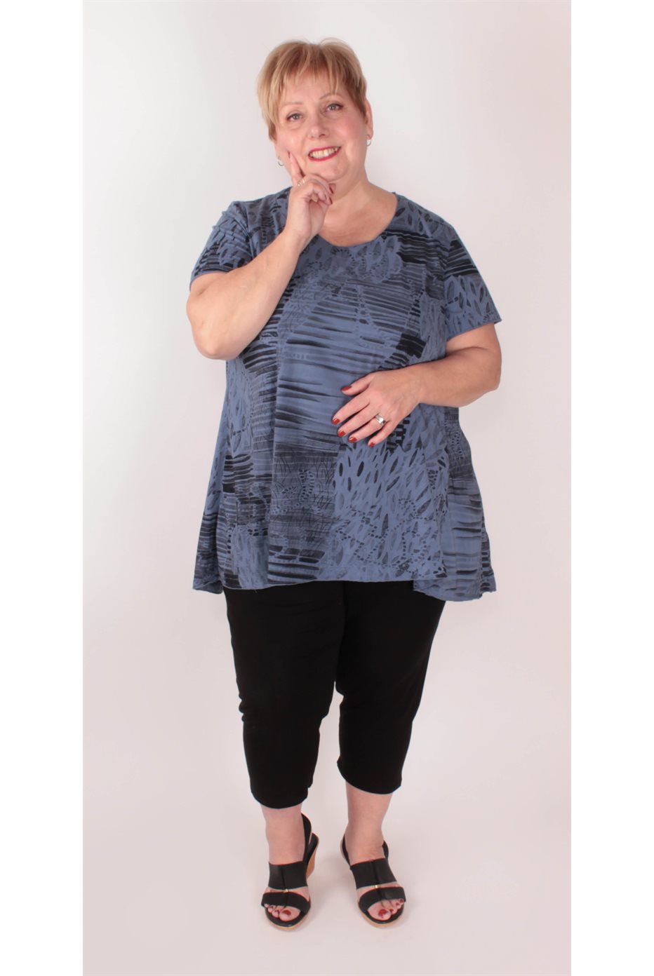 Nova Blue Cotton Tunic